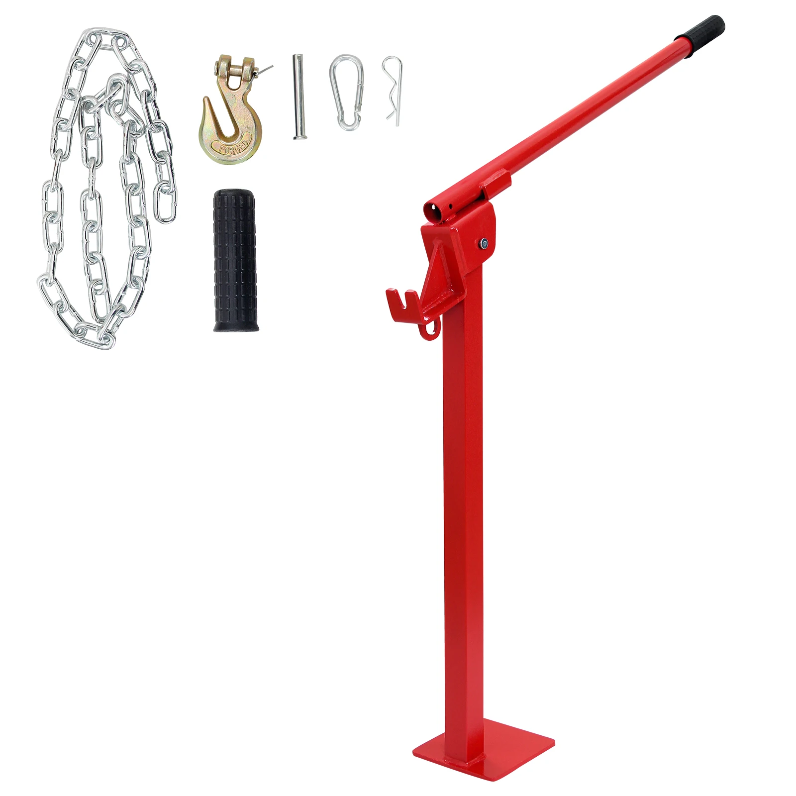 

T Post Puller Fence Post Puller Heavy Duty Fence Post Puller Lifting Chain for Round Fence Posts T Stakes Sign Post & Tree Stump