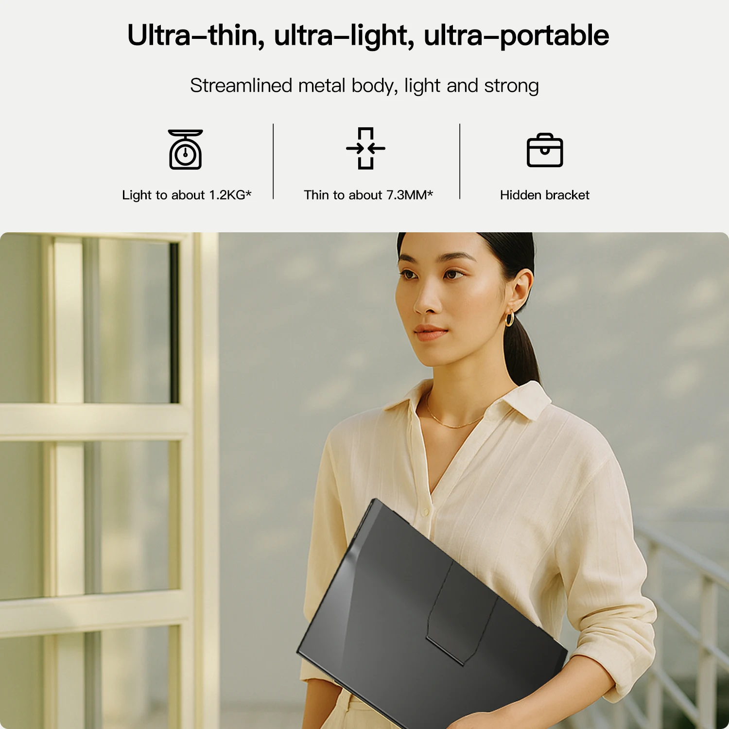 15.6'' Portable FHD IPS Touchscreen Monitor with Tempered Glass Kickstand for HDMI Interface Type C for Travel LED Screen Type