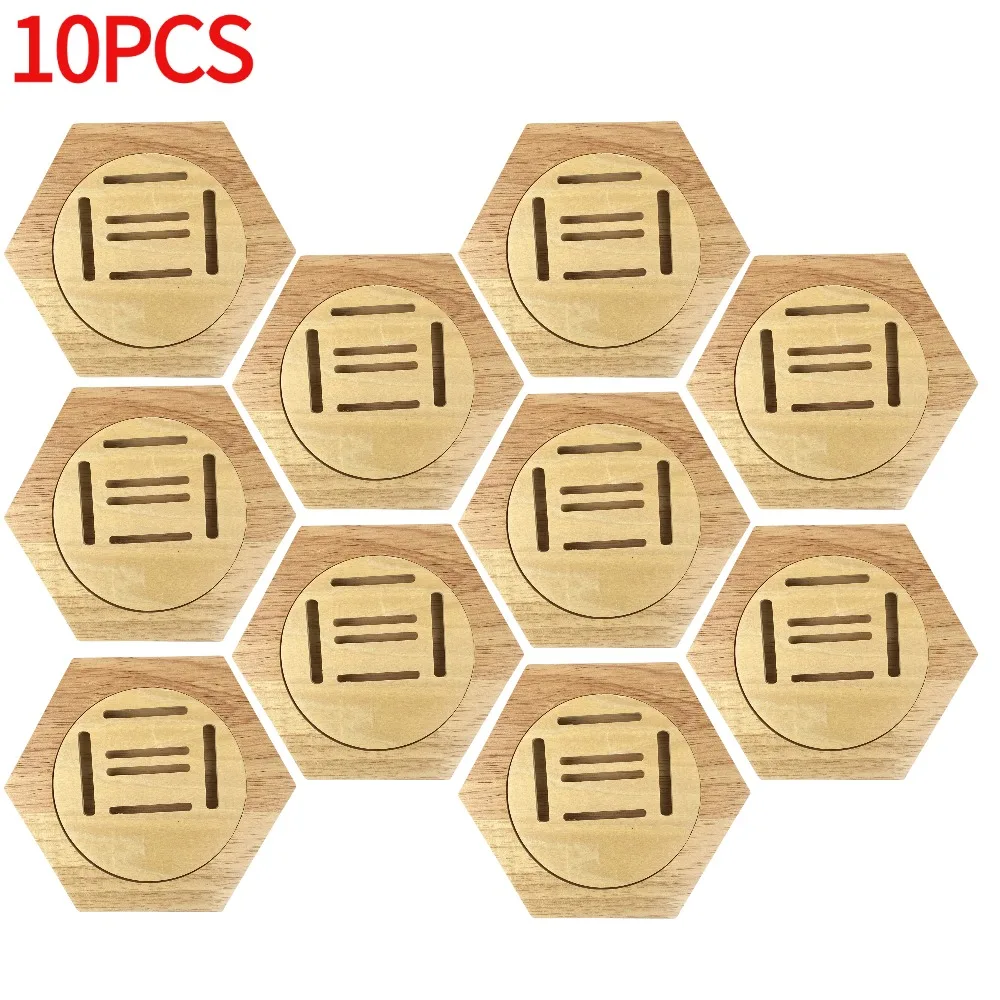 NONE 1-10 Stück Holz medaille Display Racks sechseckige Waben kombination Medaillen halter Ehre Gedenk anzeige Home Wand dekoration 9