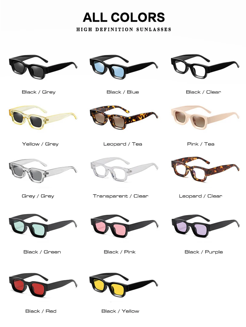 SHAUNA Vintage kleine quadratische polarisierte Sonnenbrille, modische Anti-Blaulicht-Brillengestelle – Detail 6