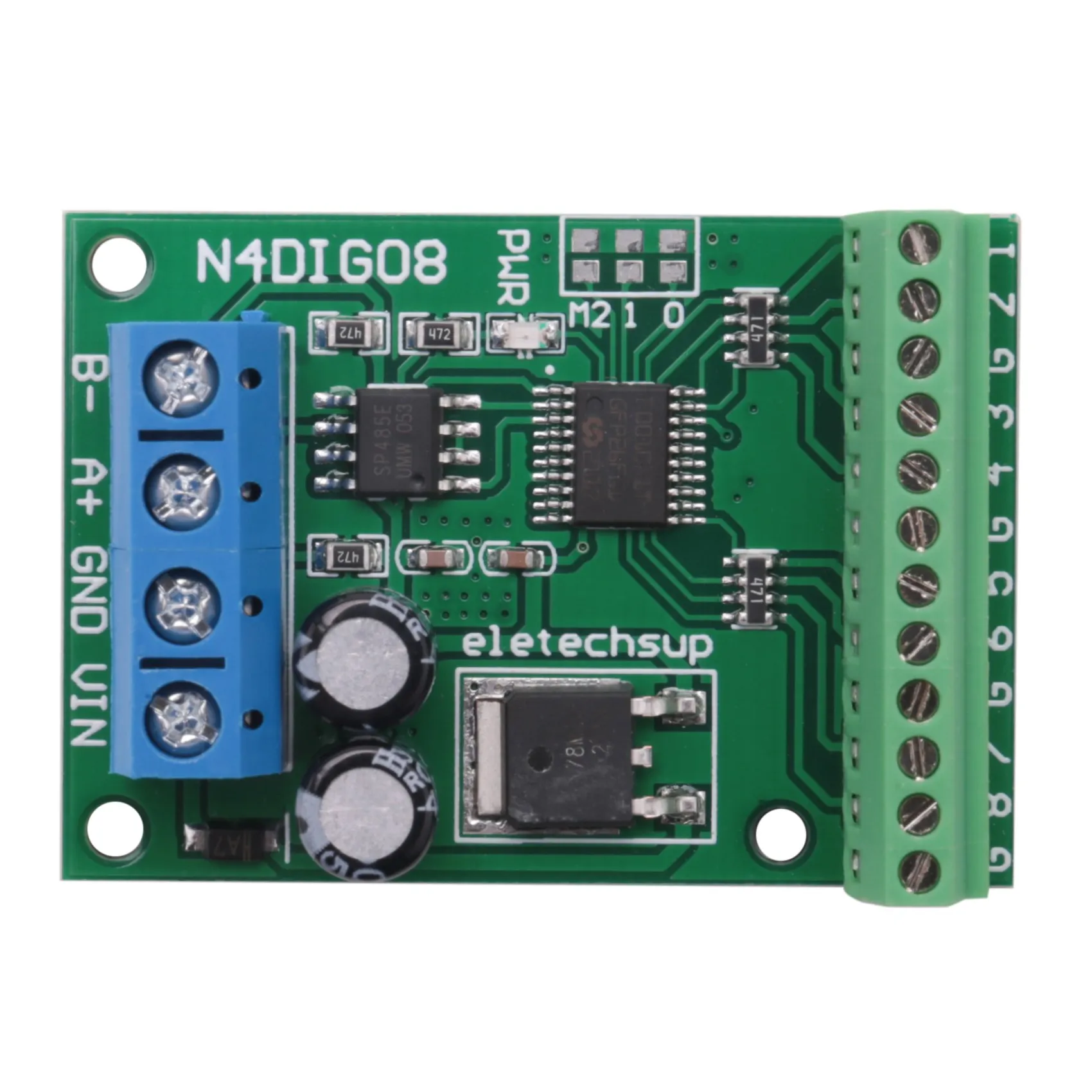 B68A 8Ch المدخلات/الإخراج التبديل الرقمي TTL Lvttl CMOS RS485 IO وحدة التحكم Modbus Rtu مجلس لمرحل PLC