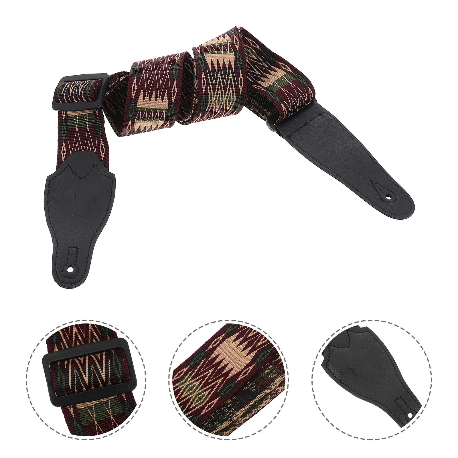 

Classical Bakelite Guitar Strap Belt Shoulder Neck Cotton Replacement Accessory