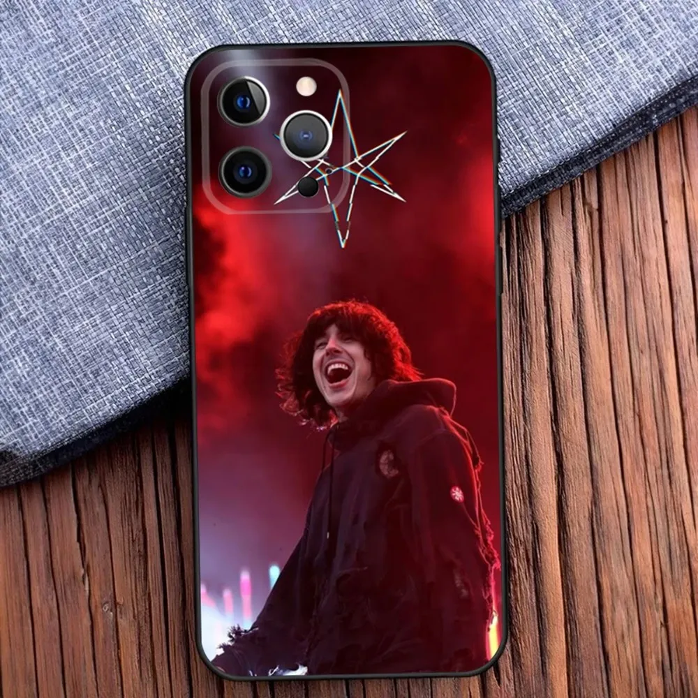 Oli Sykes B-Bring Me Phone Case For iPhone 16,15,14,13,12,11,Pro,X,XS,Max,XR,Plus,Mini The H-Horizon Black Soft Silicone Case