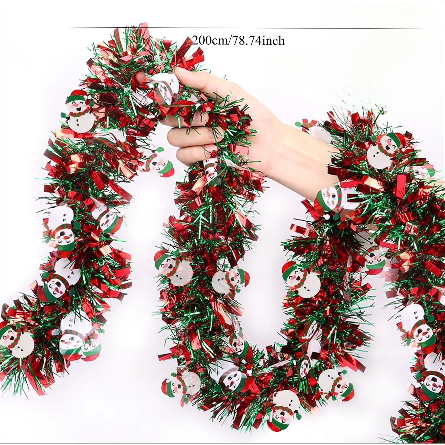 2 adet kış tatili kardan adam  - Tinsel Garland Decoration incelemesi ve fiyatı
