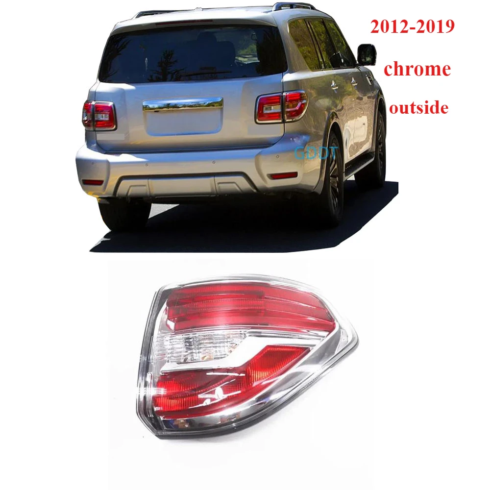 

1 Pcs Chrome Outside Led Taillight for Nissan Patrol Y62 2012-2019 Rear Marker Lamp for Armada Rear Parking Lamp L or R