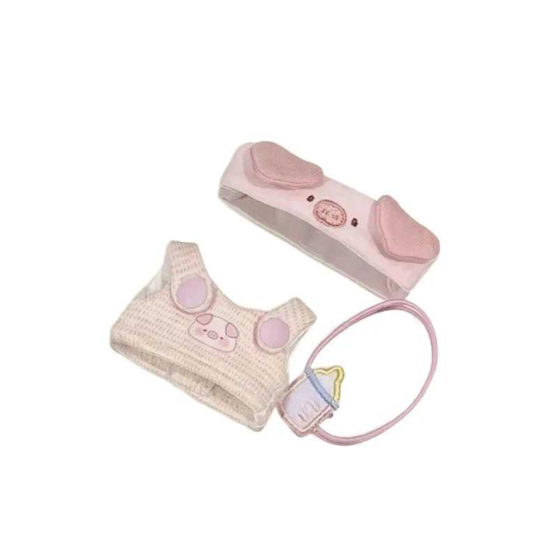 ชุดตุ๊กตา 4.0 มินิ มินิรุ่นที่สี่ ชุดตุ๊กตาลาบูบู ชุดตุ๊กตาไวนิลน่ารัก ชุดตุ๊กตาหมูน้อยน่ารัก อุปกรณ์เสริมสำหรับเปลี่ยนชุด