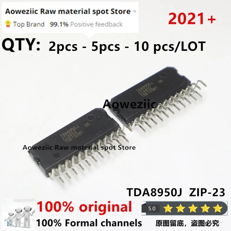 Aoweziic 2021+     100% New Imported Original  TDA8950J TDA8950 ZIP-23 Audio Power Amplifier Module Chip