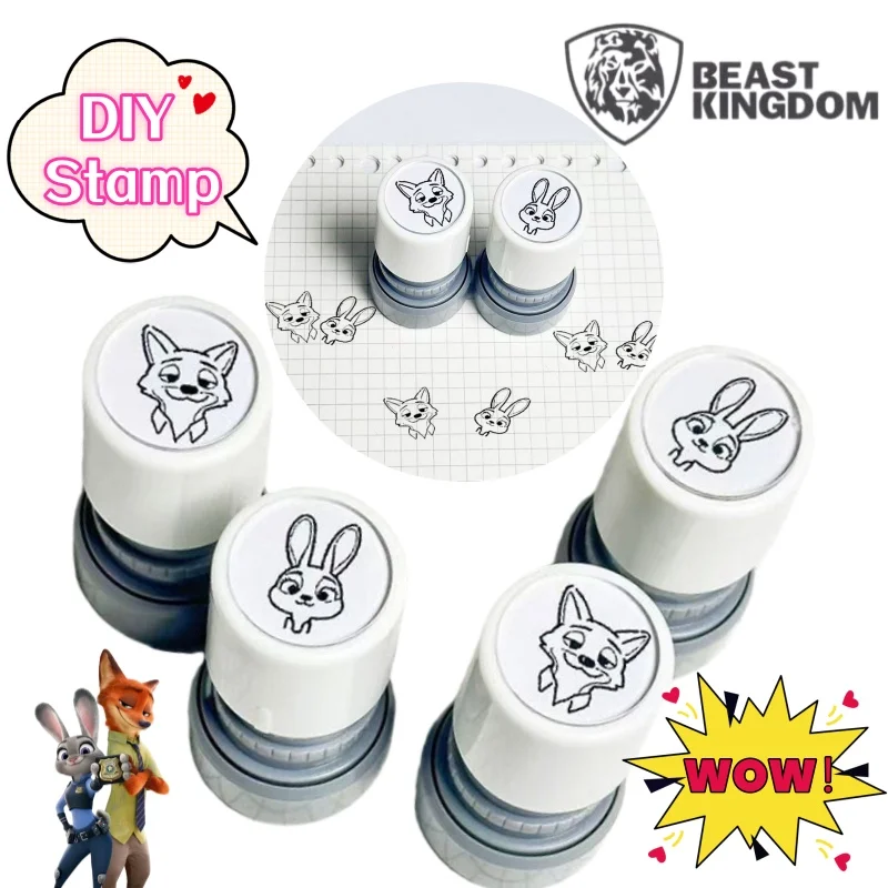 

Новая креативная штамп-игрушка Disney Джуди Хоппс и Ник Вайлд для рукоделия, DIY, с высокой цветовой ценностью, мультяшная, милая, в подарок