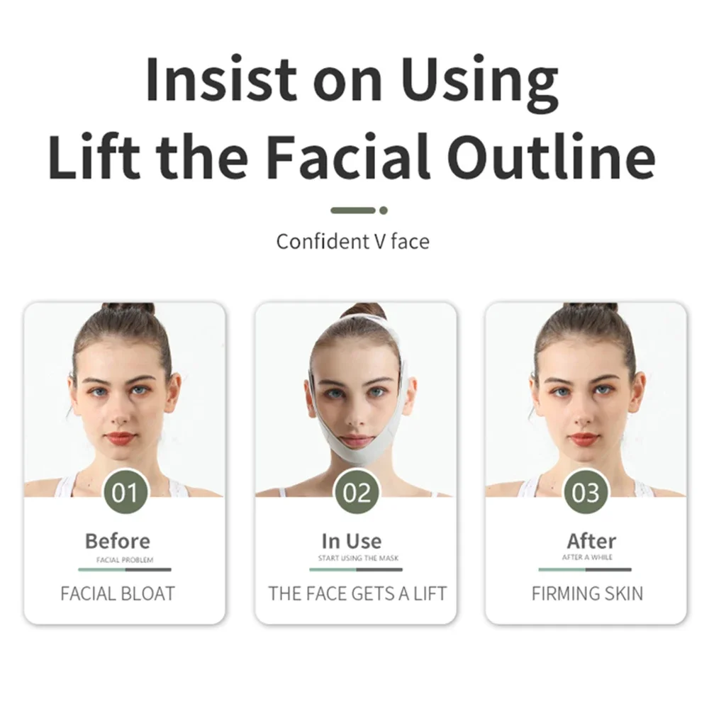 Face V Line Up Bandage Chin Cheek Slimming Shaper Women Facial Massage Strap Face rassodante Lifting fascia per dormire antirughe