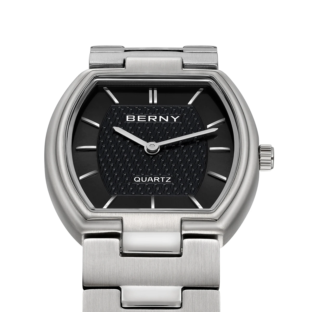 BERNY Watches for Men Vintage Elegance Ultra-Thin Tonneau Quartz Watch Ultralight Classic Dress Wristwatch for Business - Image 3