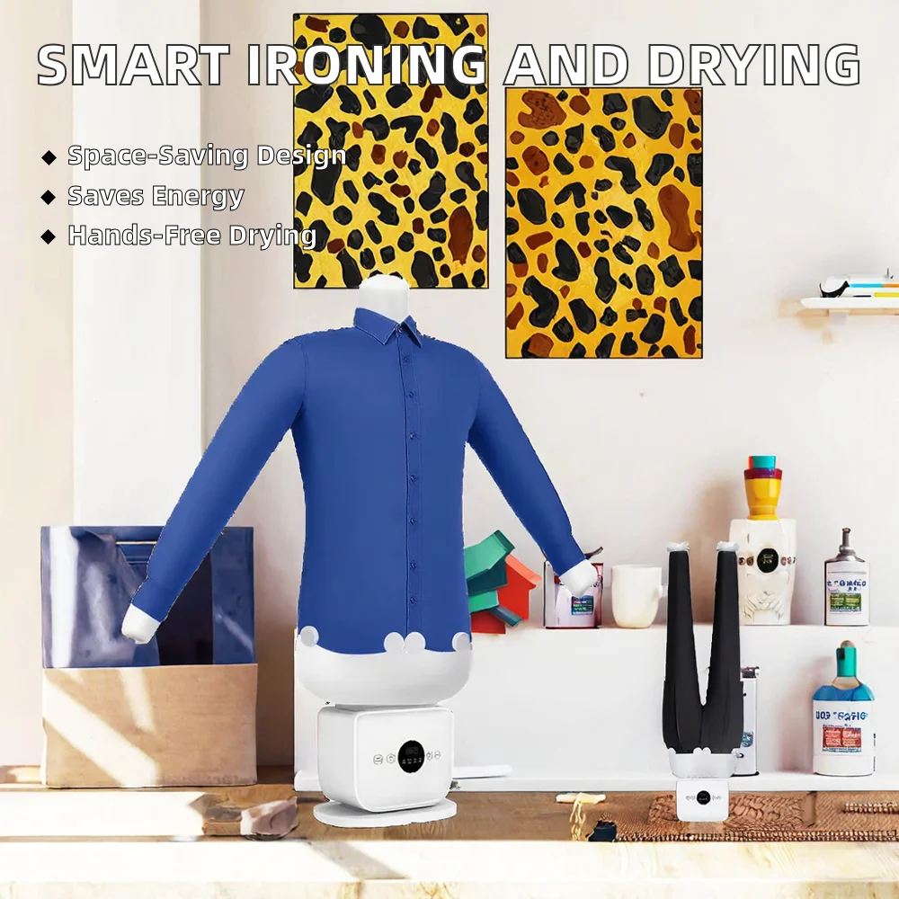 Smart Electric Iron, Durable, Automatic Laundry Tool, Removes Wrinkles, Dries Clothes, and Provides Daily Care.