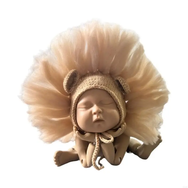 Newborns Photography Essential Knit Suspenders Pants Breathable Fabric Simple 4XBC