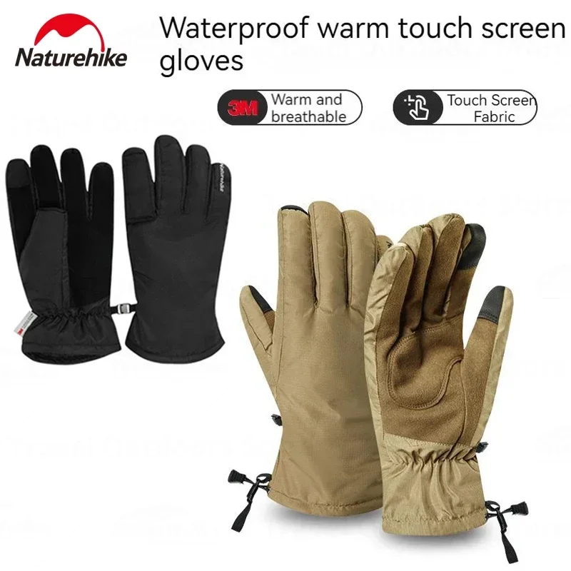 

Naturehike Winter Outdoor Thermal Gloves Touch Screen Camping Waterproof mountaineering Skiing Cycling Anti-slip Gloves Aldult