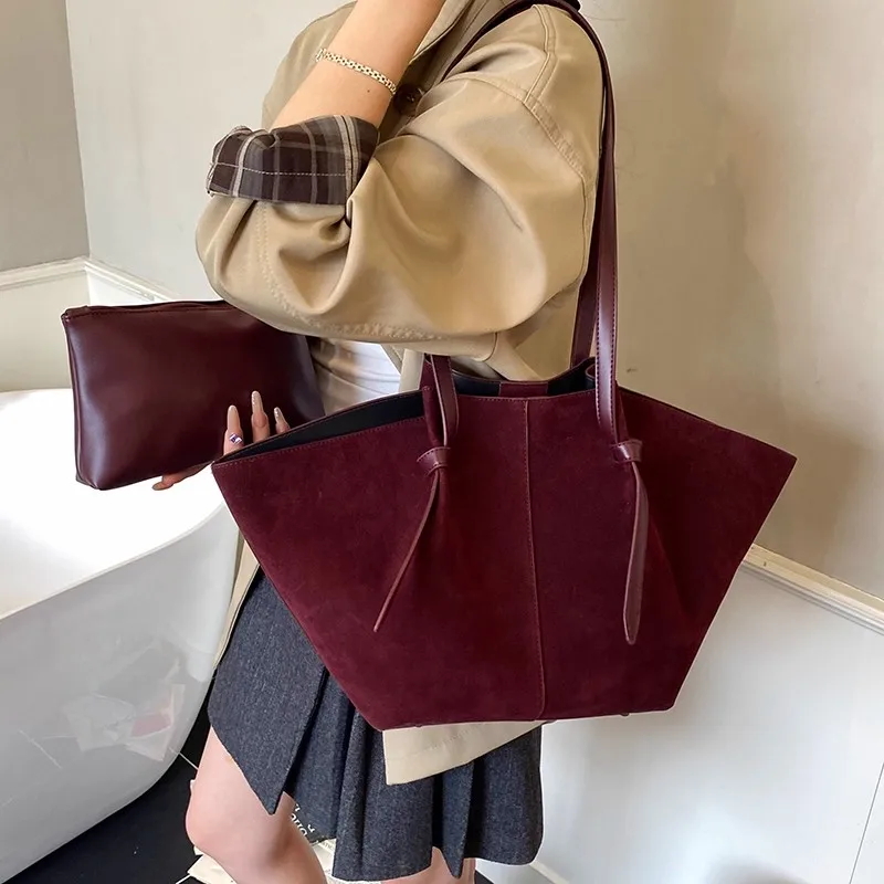 

JIAERDI Solid Color Wings Tote Bag Women Large Capacity Sle Shoulder Bag Ladies Retro Commute Casual Handheld Underarm Bags 2025