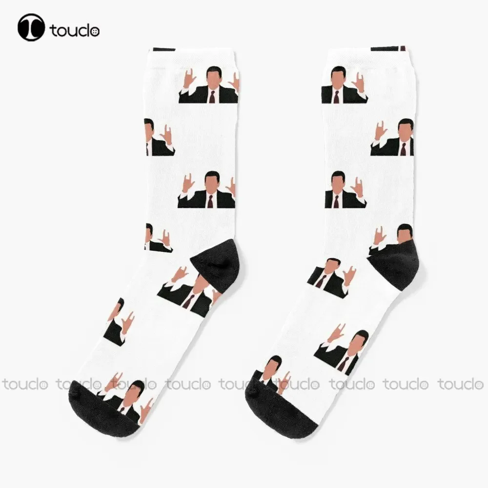 Michael Scott The Office Tv Show Socks Cute Socks Personalized Custom Unisex Adult Teen Youth Socks Custom Gift Streetwear Funny