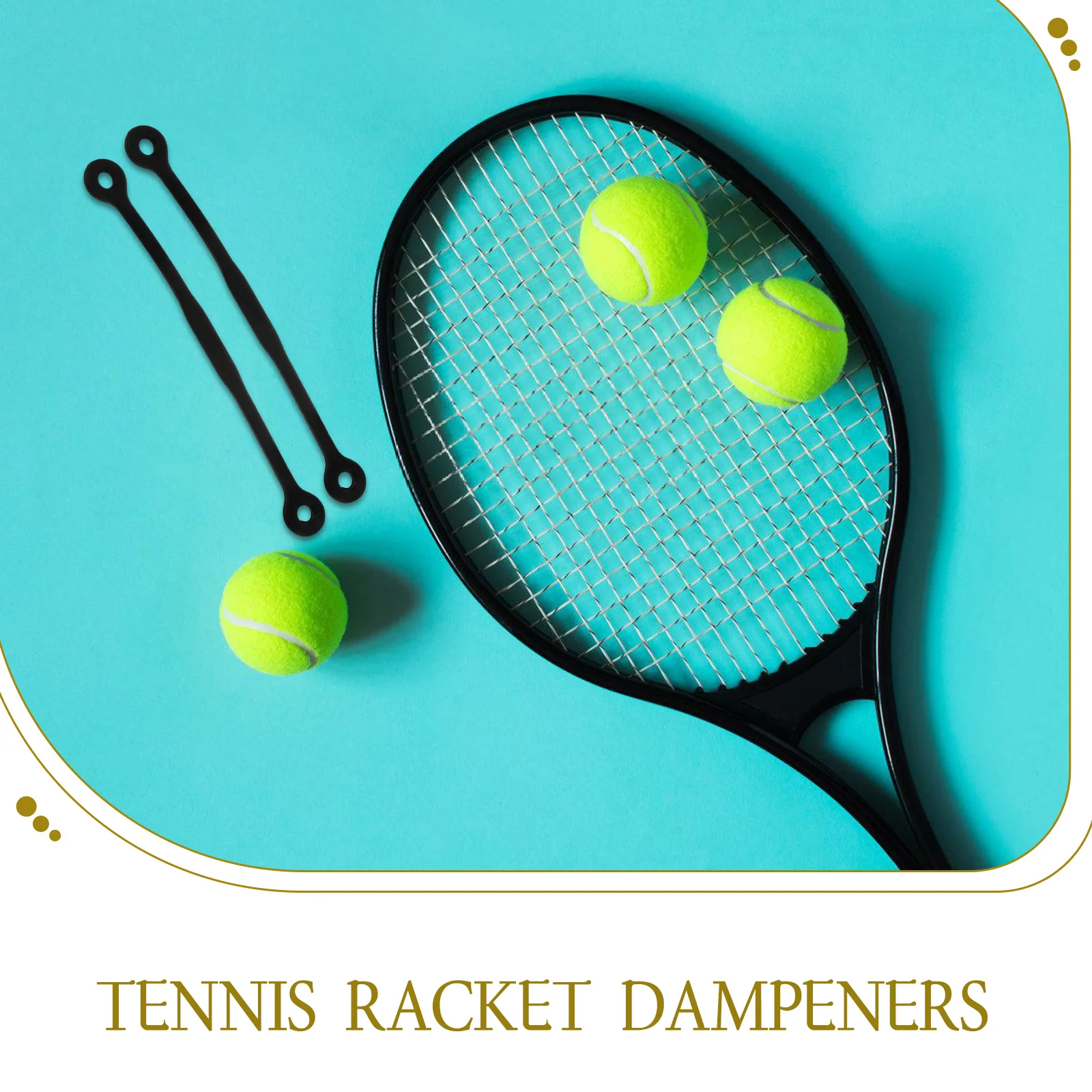 

5 Pcs Tennis Racket Shock Absorber Soft Silicone Absorbers Damper Dampeners Damping Silica Gel Racquet
