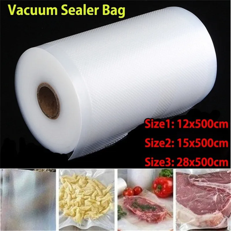 Kitchen Vacuum Packed Bags Sealer Food Saver Bag Reusable Rolls Fresh-keeping Food Meat Saver Storage Bag Kitchen Organizer