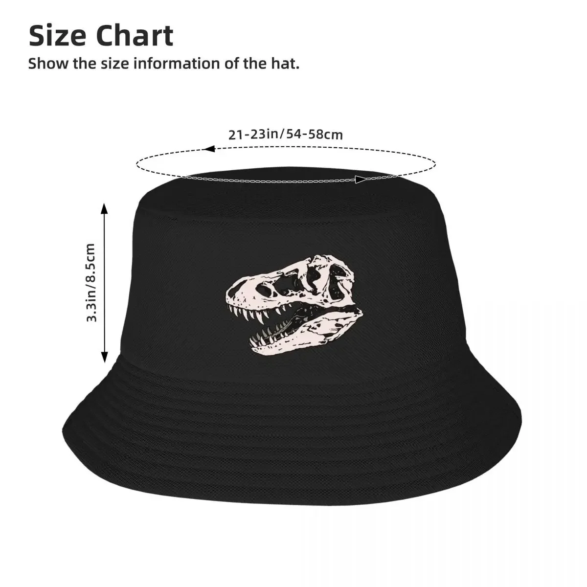 Geo-rex Vortex Rose Quartz Dinosaur Skull Art Bucket Hat hiking hat Trucker Cap Luxury Cap Men Cap Luxury Brand Women's