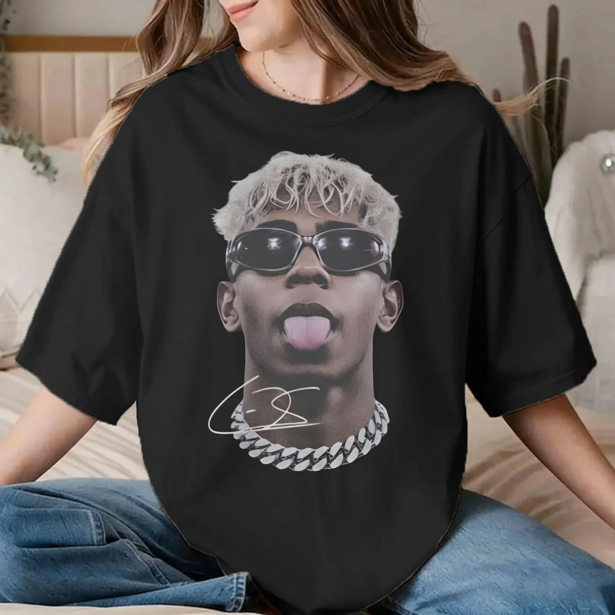 Camisetas Lamine Y-Yamal para Homens e Mulheres, Futebol, 100% Algodão, Camiseta de Manga Curta, Tamanhos Grandes