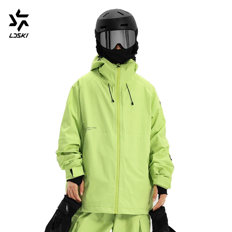 LDSKI New Ski Suit for Women 3L Fabric Softshell Waterproof Breathable Windproof Winter Warm Wear Snowboarding Outdoor Sport Men