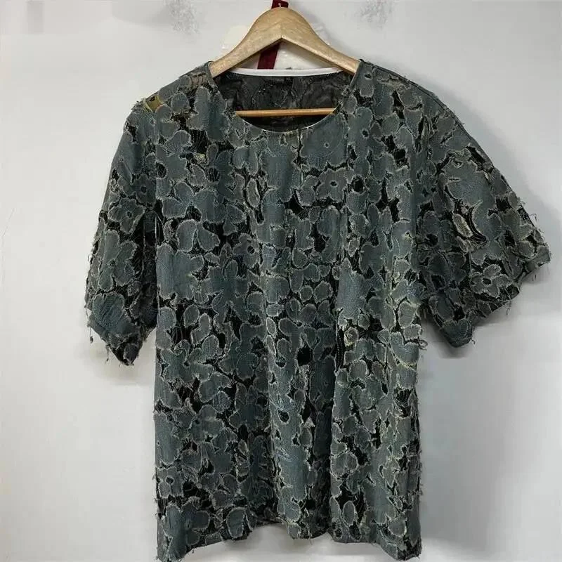 Men Crew Neck Short Sleeve T-Shirt Loose Solid Washed Streetwear Basic Tops 2026 Summer New Fashion Male Tees DV42