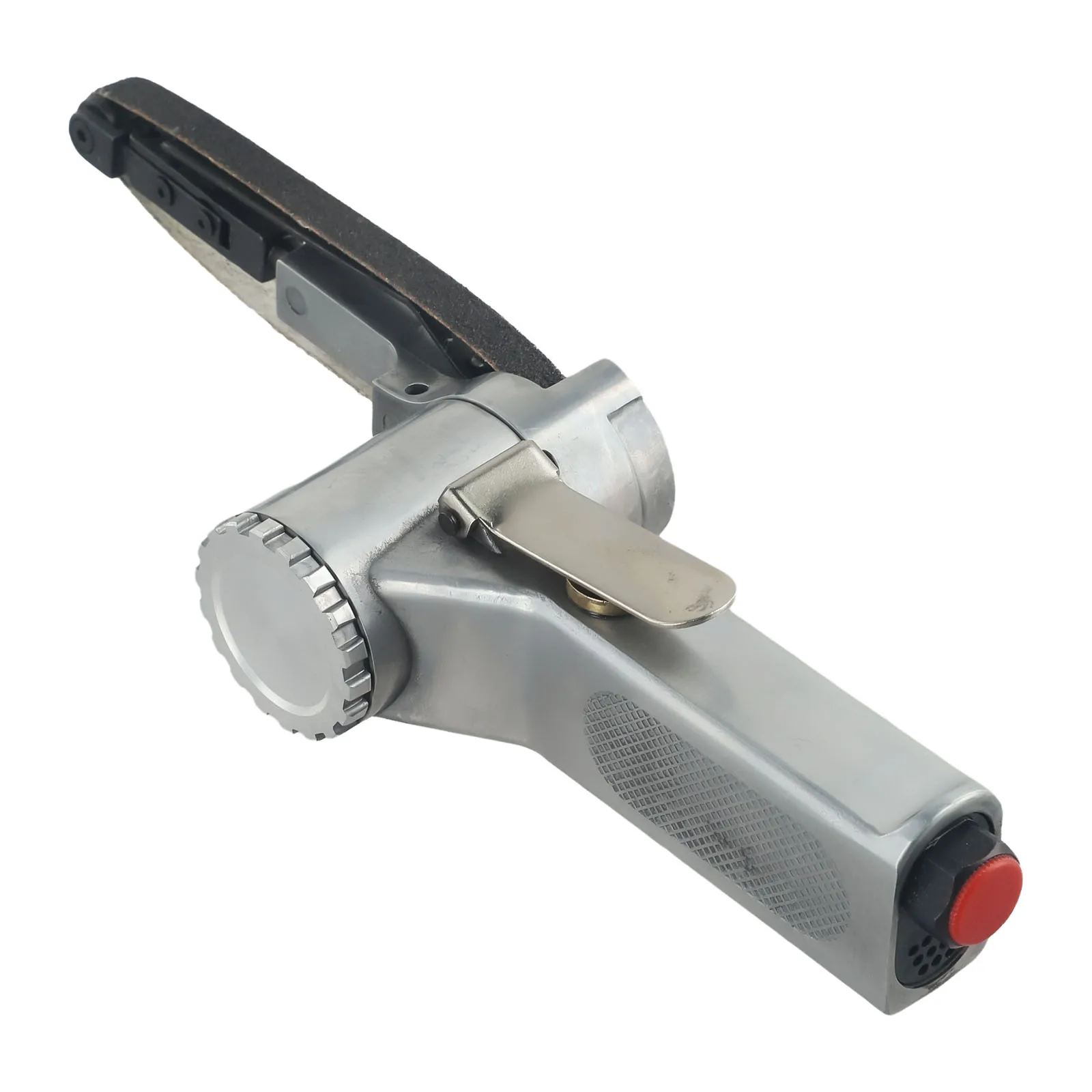 Protable Useful Air Belt Sander 60# 80# 120# Grit Air Sander Belt Grinder Metal Reliable Replacement Silver 1 Set