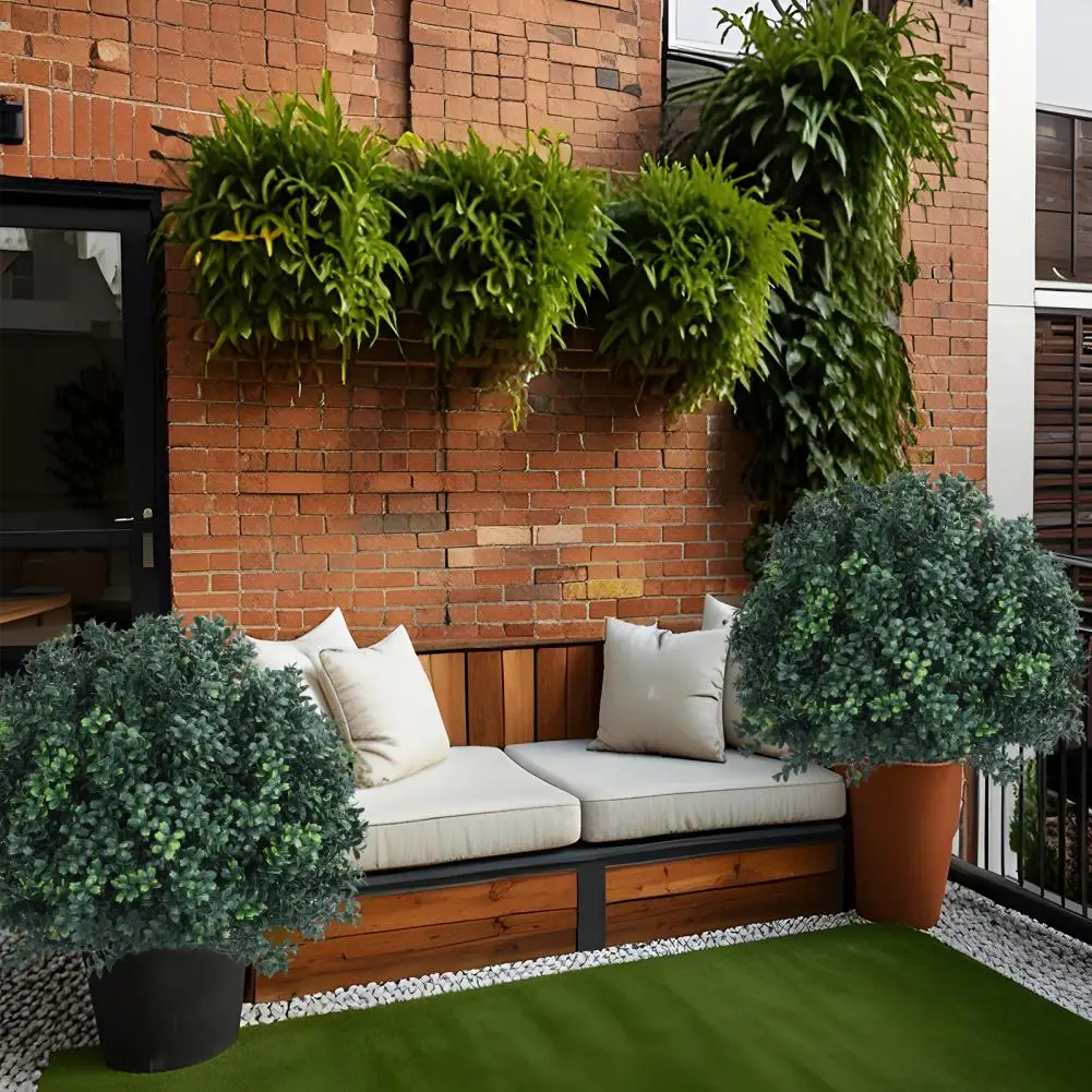 

2 шт. искусственная коробка деревянная шариковая втулка 27 дюймов дерево с сопротивлением от ультрафиолета. Легко толкать в землю. Дерево для внутреннего и наружного декора с шипами