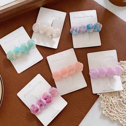 Sweet Cute Seashell Hairpins Acetate Hair Clips BB Clips Headdress for Women Girls Colorful Barrettes Fashion Hair Accessories