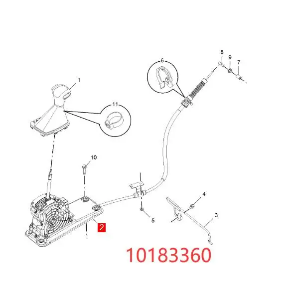 Original new transmission shift system assembly gear shift base 10183360  for SAIC MG 6 MG 550 Roewe