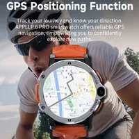 Fashion LOKMAT APPLLP Smart Watch, 4G Face Recognition GPS 3G+64G Dual Camera SOS One-Click Call Smartwatch for Andriod TikTok