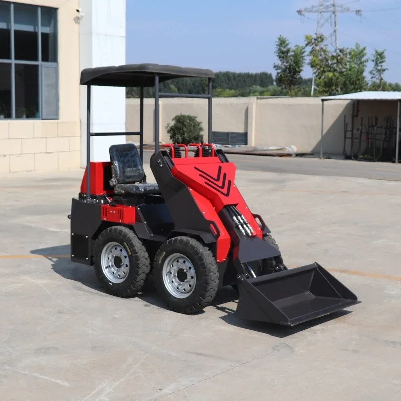 New small ride-on skid steer loader, multi-auxiliary multi-function wheeled