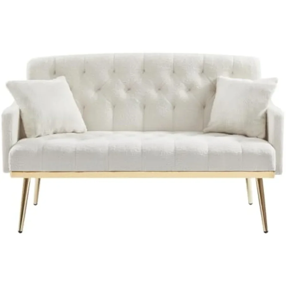 

Modern Upholstered Velvet Loveseat Sofa,Tufted Upholstery, Comfy Reception Love Seats,Small Spaces Bedroom Apartment Office