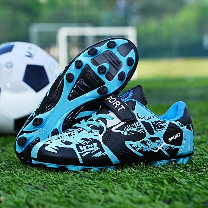 Chaussures de football dorées pour enfants, chaussures d\'entraînement de football pour enfants, bottes de football pour enfants, chaussures de