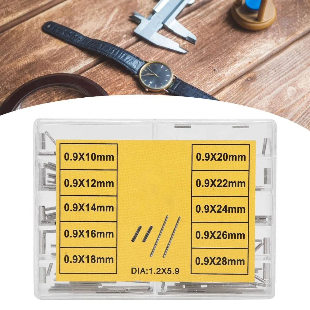 Stainless Steel Watch Strap Tubes Pins Alloy Material Separate Compartments Watchband Tubes Pins Watch Repairing Tool