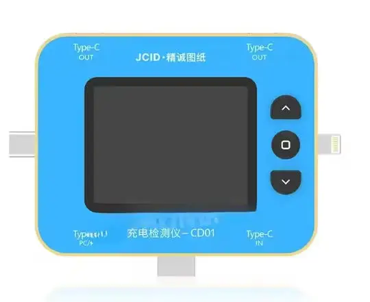 

JCID CD01 Charging Tester PD Digital Voltmeter Vurrent Meter Support Type_C/USB3.0 Real-time Monitor Fast Charging Power