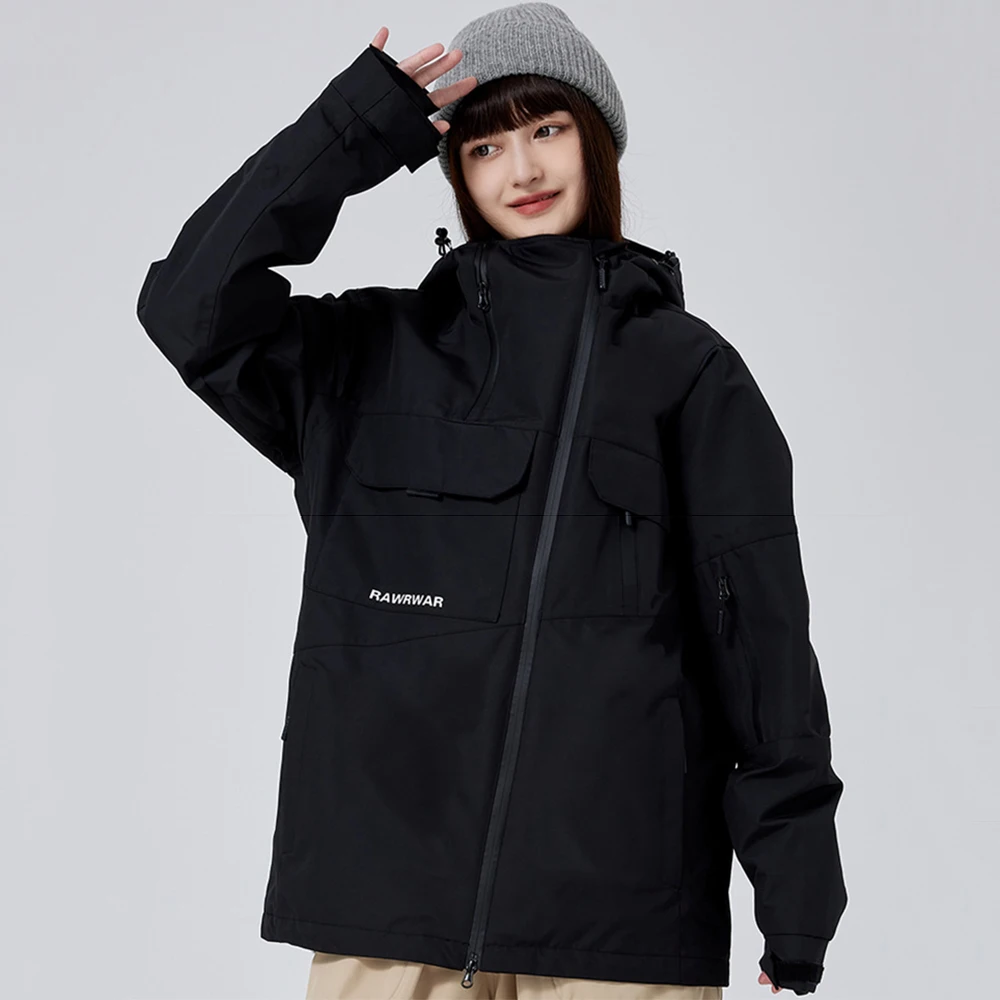 Loose Breathable Snowboard Jacket Men Skiing Sport Clothes Couple Warm Snow Tops Female with Cotton Sport Coat Winter Snow Wear