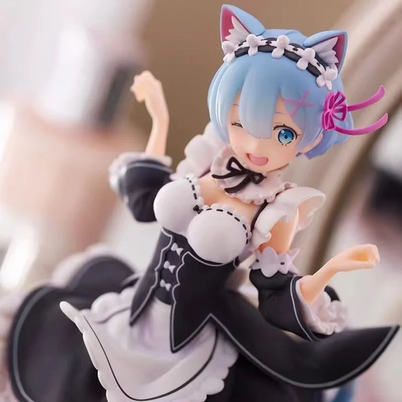 Re:Zero - Starting Life in Another World Rem Anime Figures Desktop Decorations Room Decorations Children'S Toys Birthday Gifts