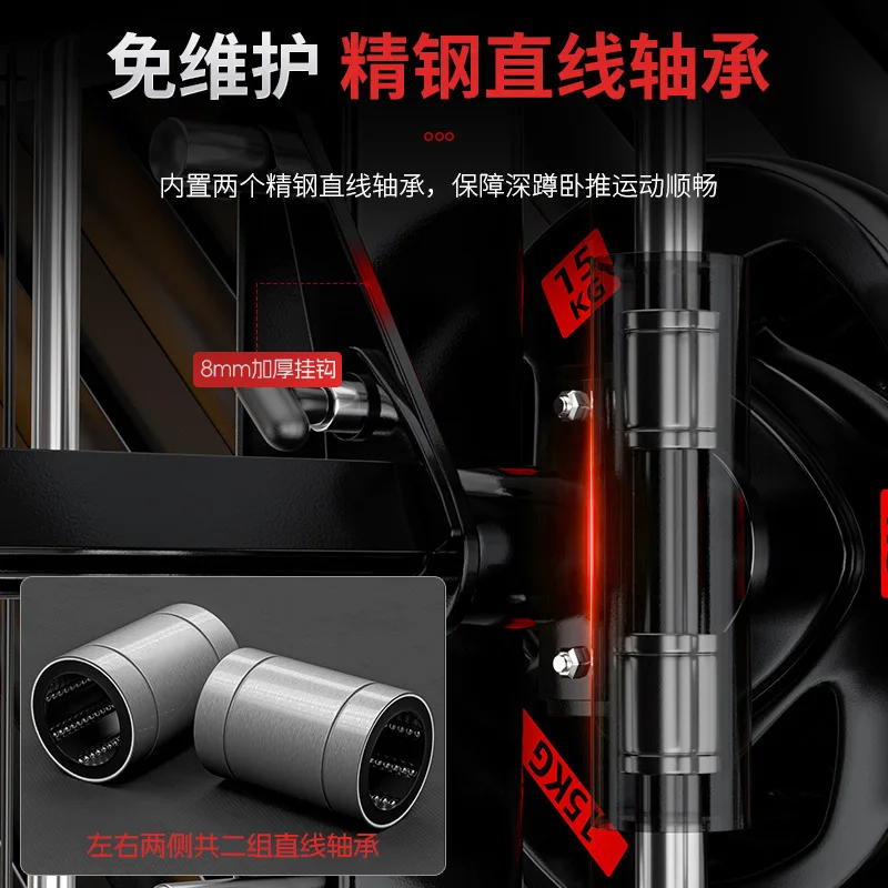 2026 All-in-One Home Commercial Gym Power Rack Smith Machine Multi-Functional Cable Trainer Station Squat Exercise Bodybuilding