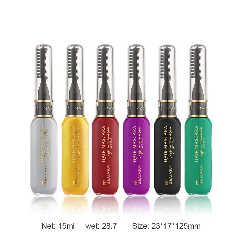 13 colori usa e getta tinture per capelli colore una tantum Mascara colorato strumento di bellezza per capelli lavabile Non tossico temporaneo doppio scopo