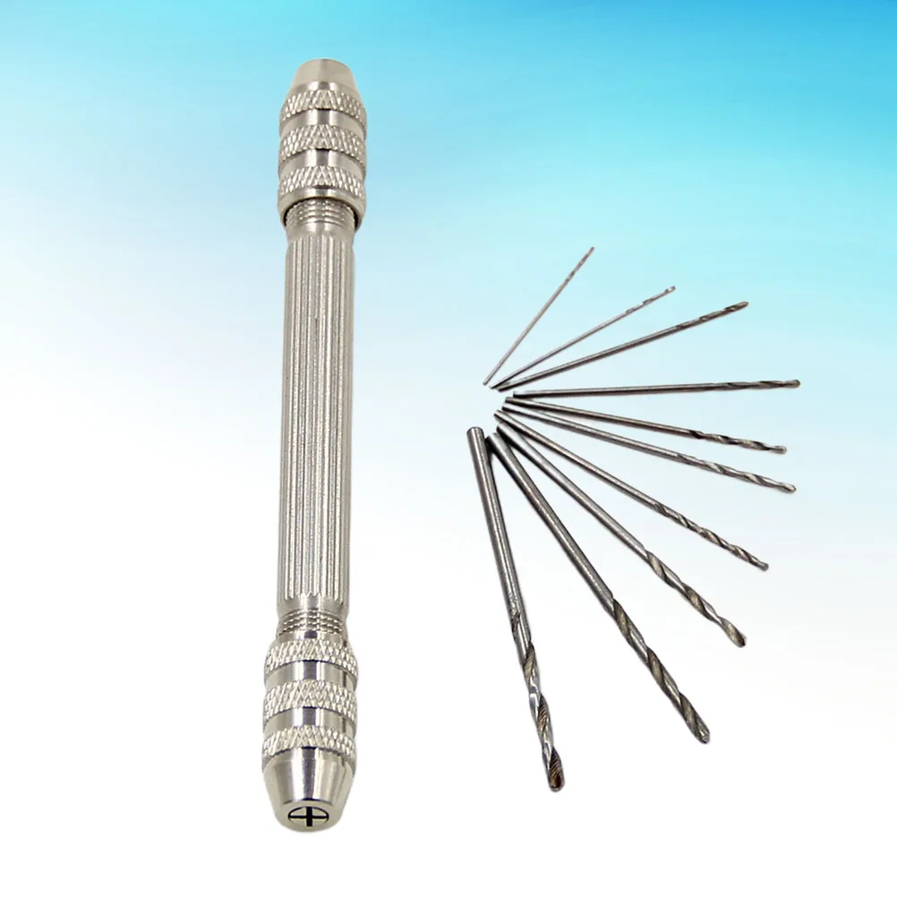 

Double Headed Hand Twisted Drills Small Hole Puncher Tools Steel Durable Lightweight Storage Carrying Design Woodworking