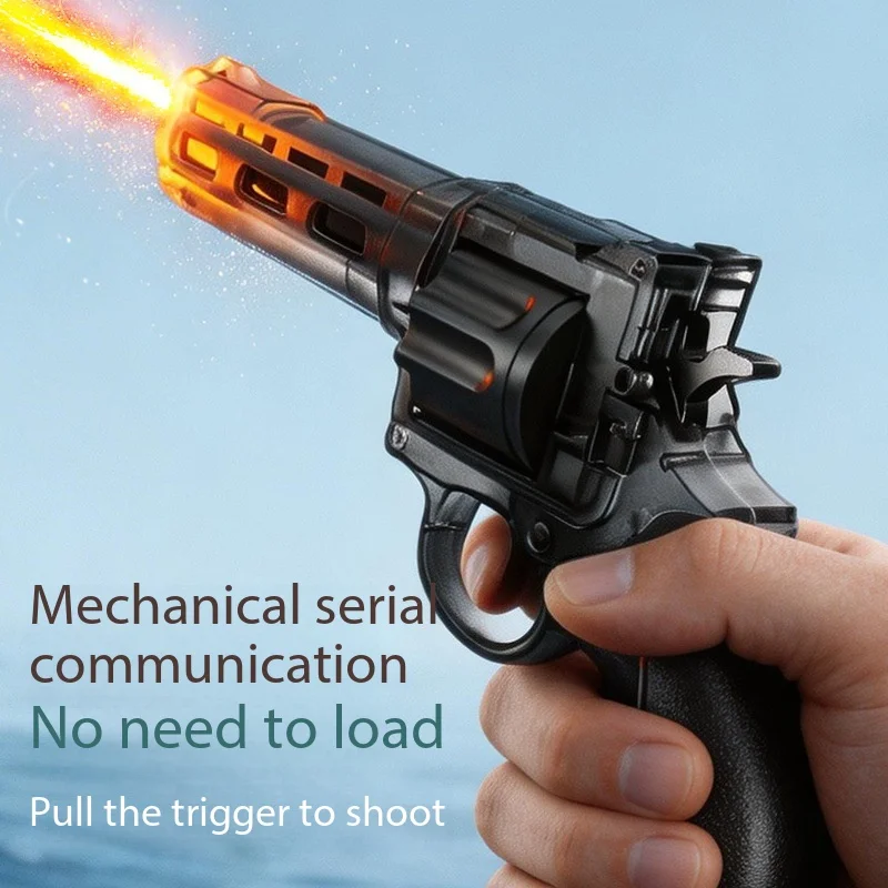 New Summer M416 Revolver Electric Water Gun, With Flame Automatic Continuous Burst Firing, Outdoor Beach Water Play Gift