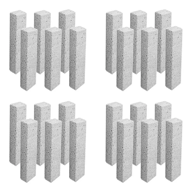 

Набор из 24 пемзовых камней для чистки унитазов, удаляют налёт от твердой воды, накопления кальция и ржавчину.