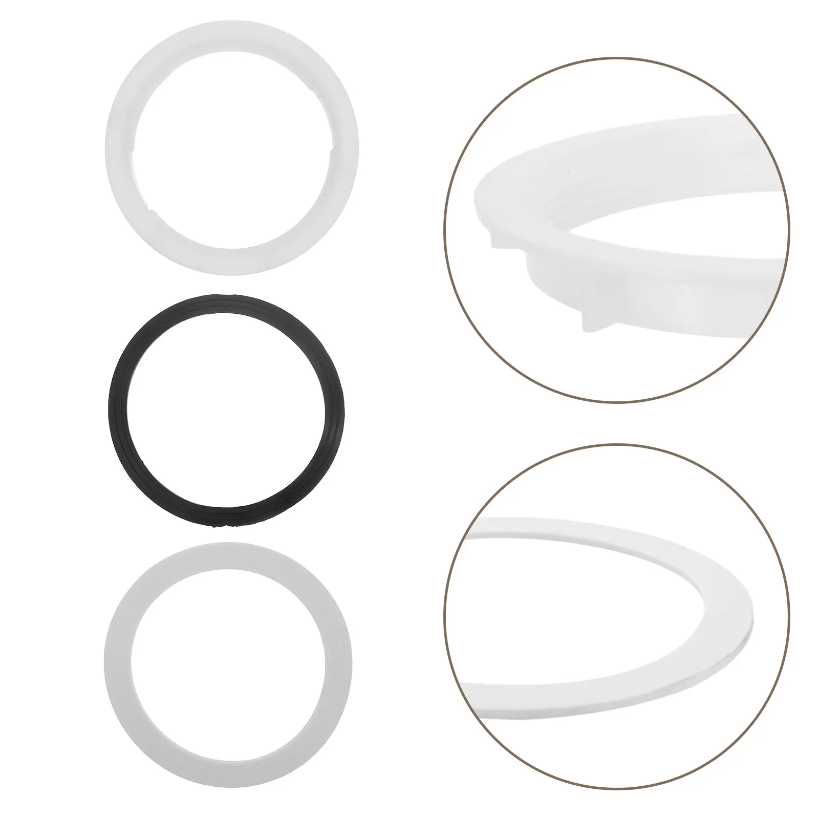 

Комплект из 6 резиновых уплотнителей для сливного отверстия раковины: кольцо 110 мм, гайка 83 мм, шайба 87 мм, сменные прокладки для установки кухонной мойки