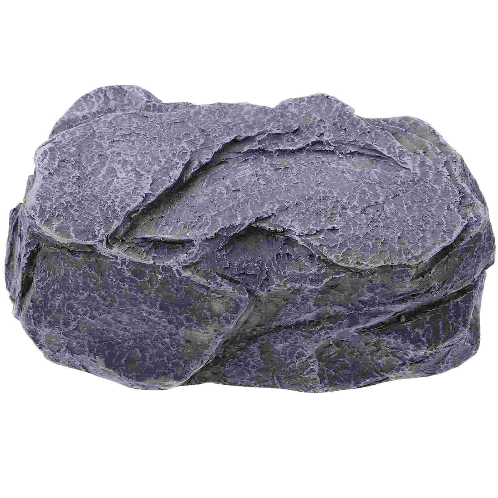 Simulated Stone Key The Rock Garden Holder Decor Hidden for outside Spare Door House