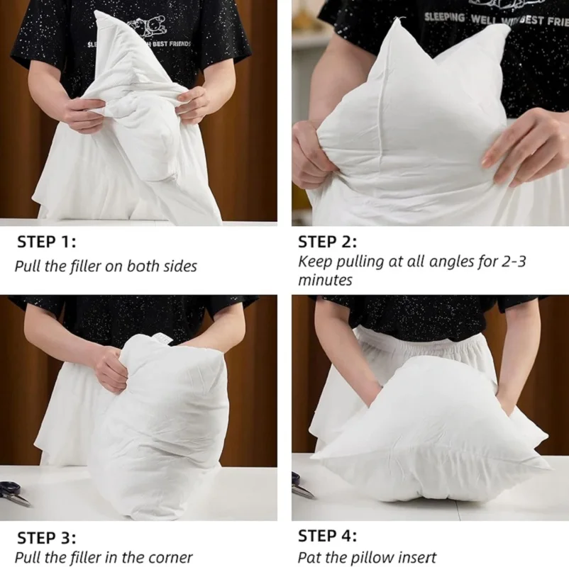 Throw Pillow Inserts 30x50cm 45x45cm 50x50cm Cushion Inner Soft Fluffy Plump Stuffer Cushion Pads White Decorative Pillow Insert