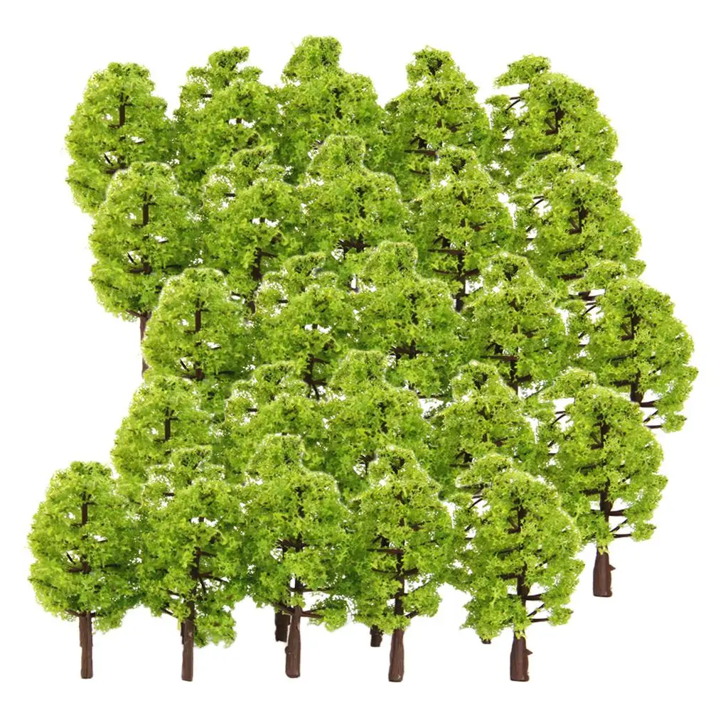 

100 шт. модель деревьев, поезд, железная дорога, горный парк, военные игры, макет пейзажа 0