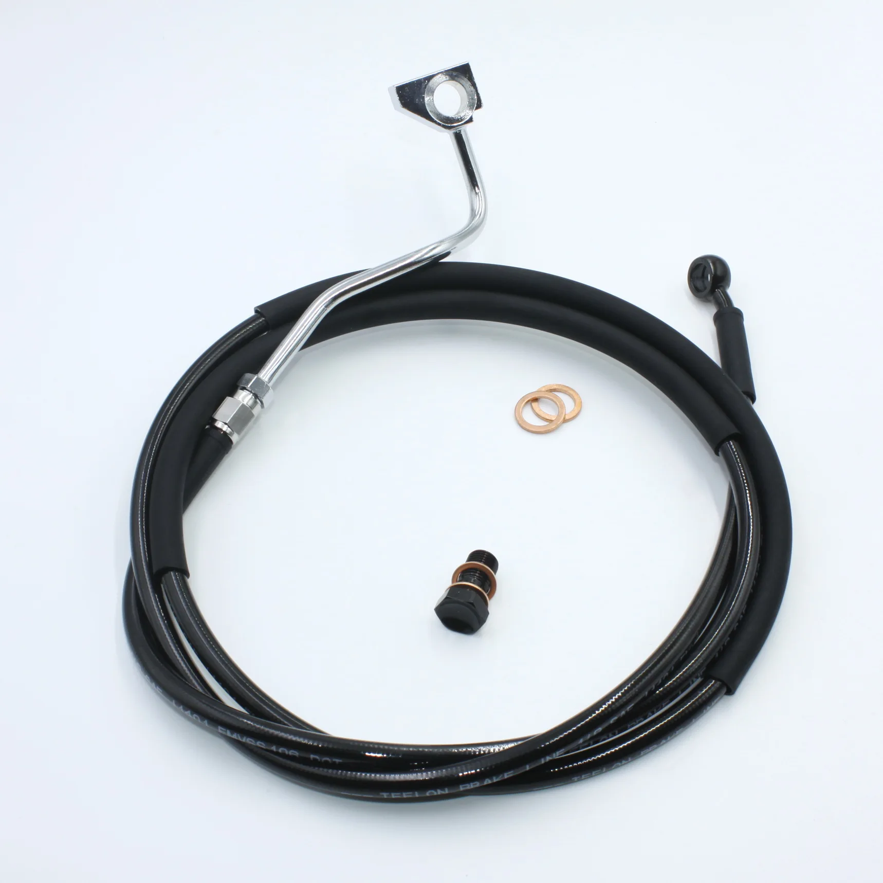 

Extended Front Upper ABS Brake Line For 2014-2024 Harley Davidson Touring Road King Street Glide