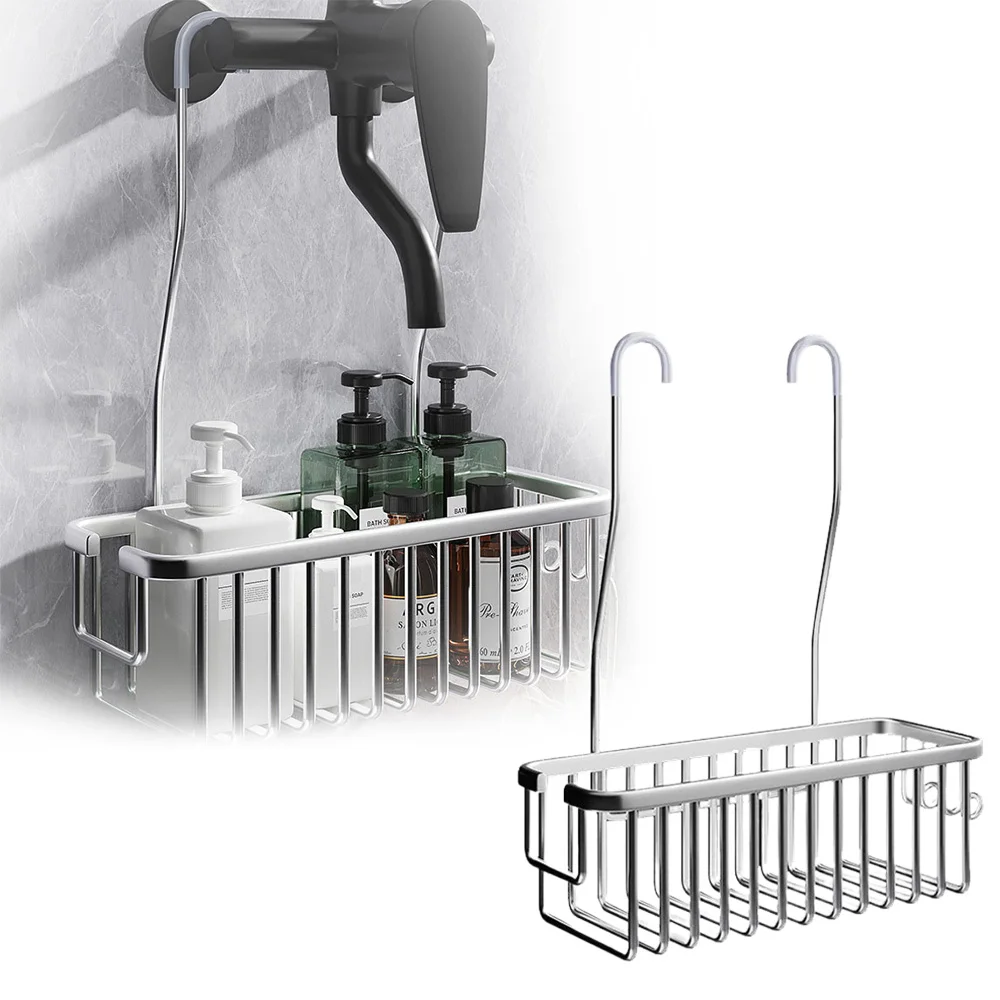 

Bathroom Shower Rack Bathroom Shelf Storage Shelves Shampoo Holder Iron Shower Drain Basket Bathroom Accessories Organizer