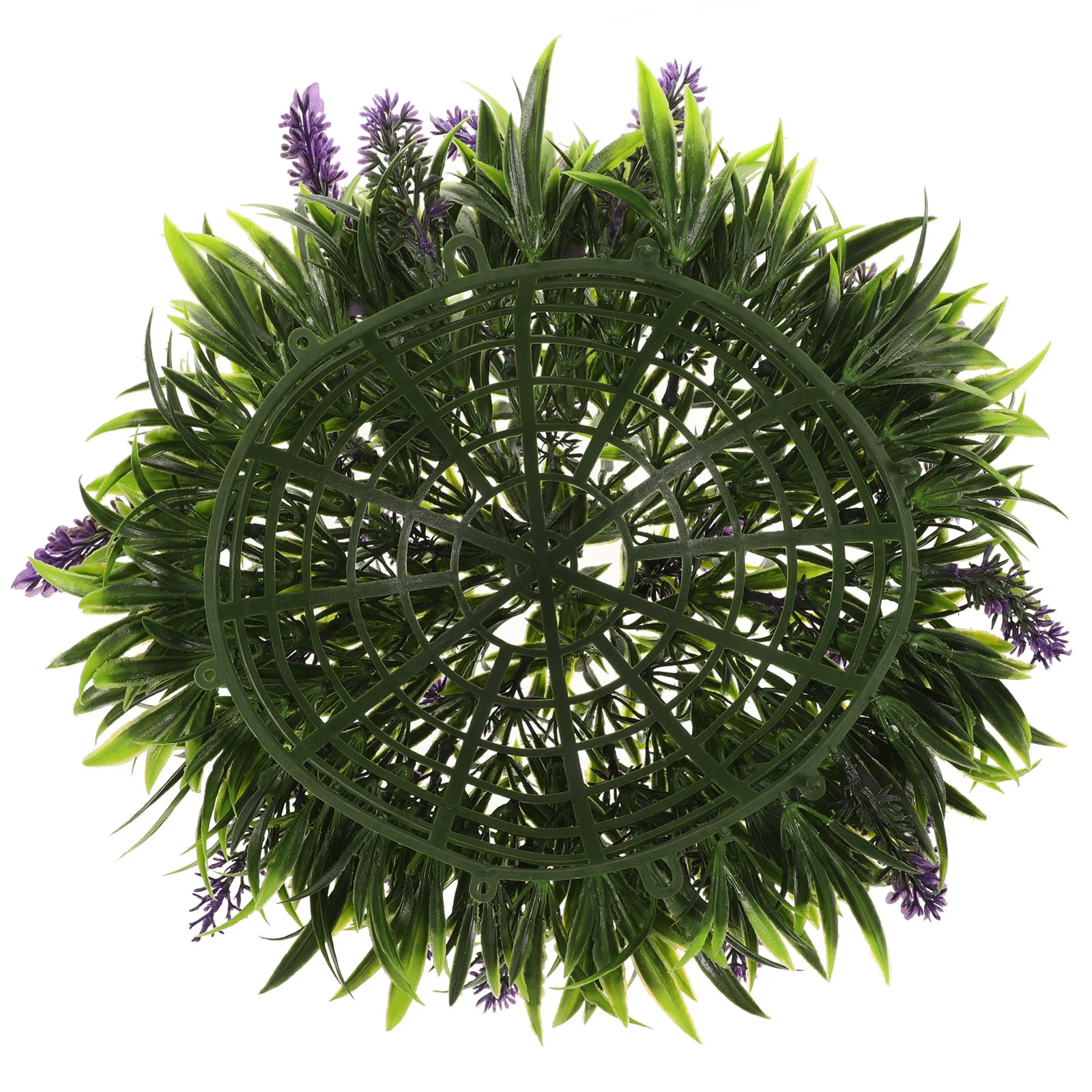 

Artificial Lavender Plant Ball 30cmGrass Topiary for Home Wedding Stage Decor Faux Round Plants Wall Tree Railing Ornament