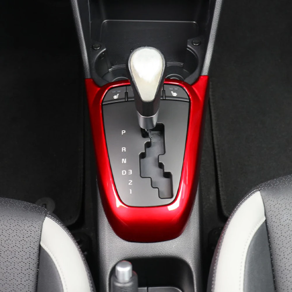 

For Kia Morning 2020-2023 Central Console Gear Shift Panel Frame Cover Auto Interior Decoration Moulding Red